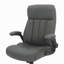 Fauteuil de bureau ergonomique en similicuir - Bureau de direction ultra rembourré avec accoudoirs rabattables, réglable en hauteur, inclinable et roulettes lisses