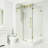 Winslow 48" W x 36" D x 80" H Sliding Frameless Shower Enclosure with 3/8  Clear Glass&Base-50877761-50877757