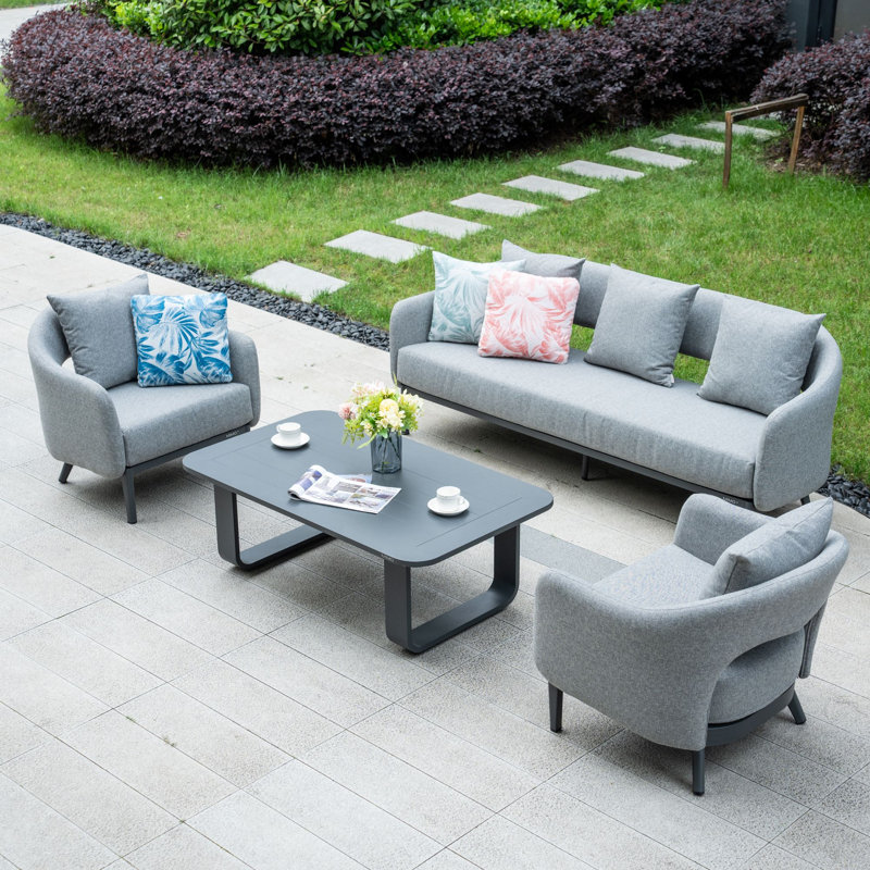  5-seater Outdoor Lounge Set With Coffee Table