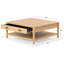 Jaylessa Wood 1 Drawer Coffee Table-99990789