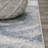 Ciasia Abstract Two-Tone Modern Blue/Cream Rug-69807177