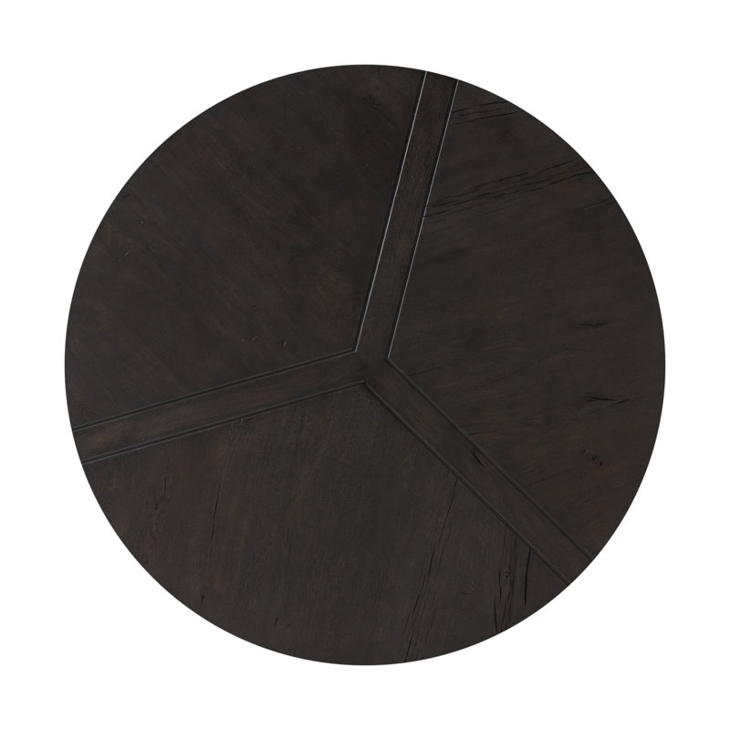 Renan Round Single Coffee Table by Ronald Sasson and Thomas Bina, Black