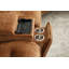 Canapé modulaire orange en chenille