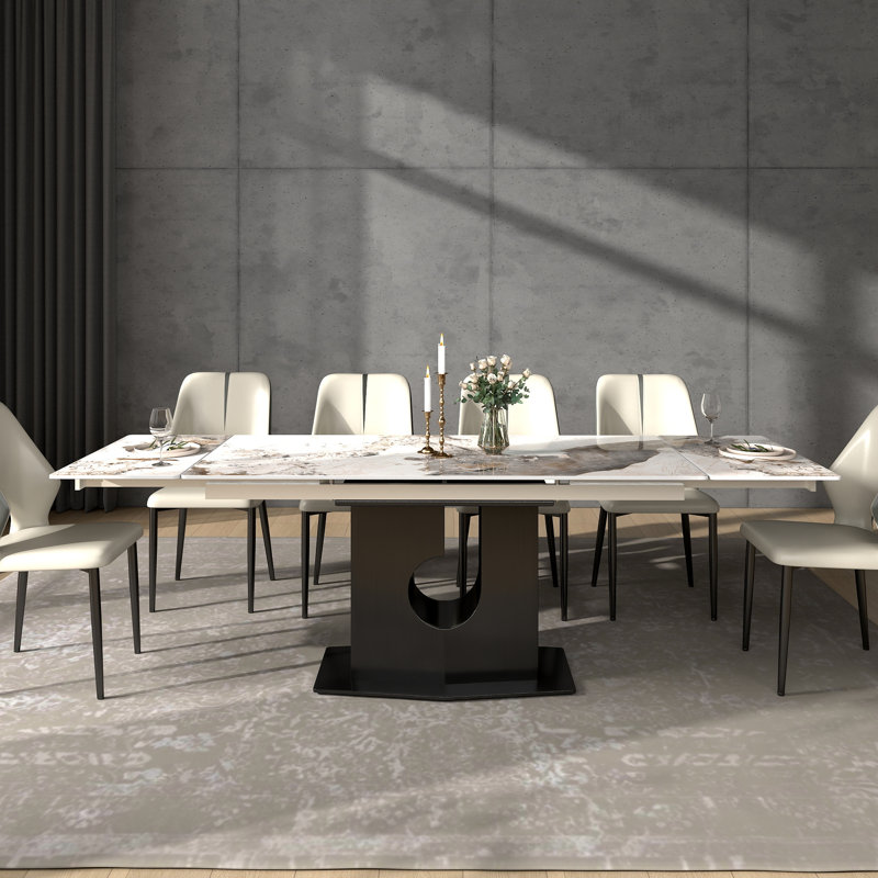 9 - Piece 62.99" To 94.4" Extendable Dining Set