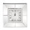 Traditional Glam Glass Electric Tabletop Clock