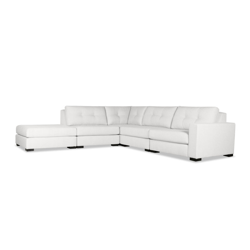 Canapé modulaire Seda, Revolution® blanc cassé, Orienté vers la gauche