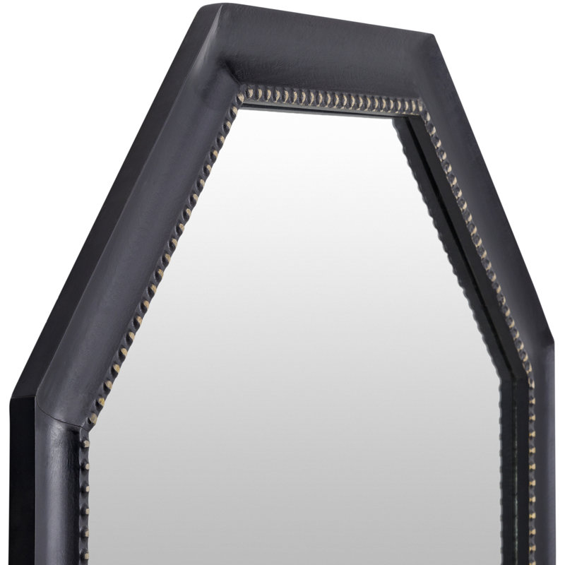 Miroir décoratif Ellye, Noir, noir, noir, noir, 42 po x 42 po