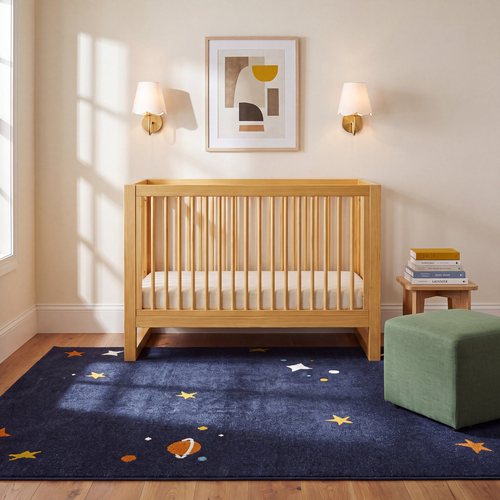 Roder Geometric Area Rug, Rectangle 3'11" x 5'7"