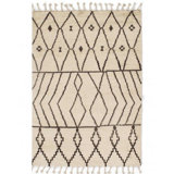 Hand Woven Cotton and Wool Moroccan Area Rug