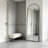 58×18 Inch Black Arched Full-Length Mirror, Freestanding And Floor-Standing Design, Simple Yet Luxurious, A Versatile Addition To Any Home.