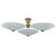 Cologne Flush Mount in Vintage Brass