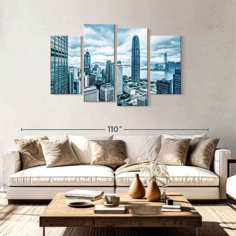 Nicci, majestueux horizon de Hongkong, H 48 po x l 75 po