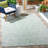 Animal Print Ivory/Green Indoor/Outdoor Area Rug-174964960