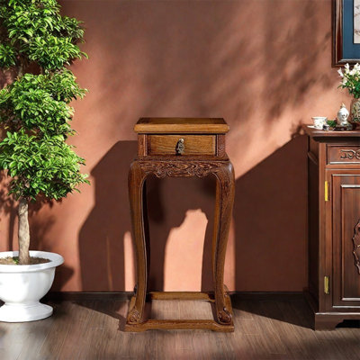 New Chinese style home with drawer flower rack by Sleek Surface Designs
