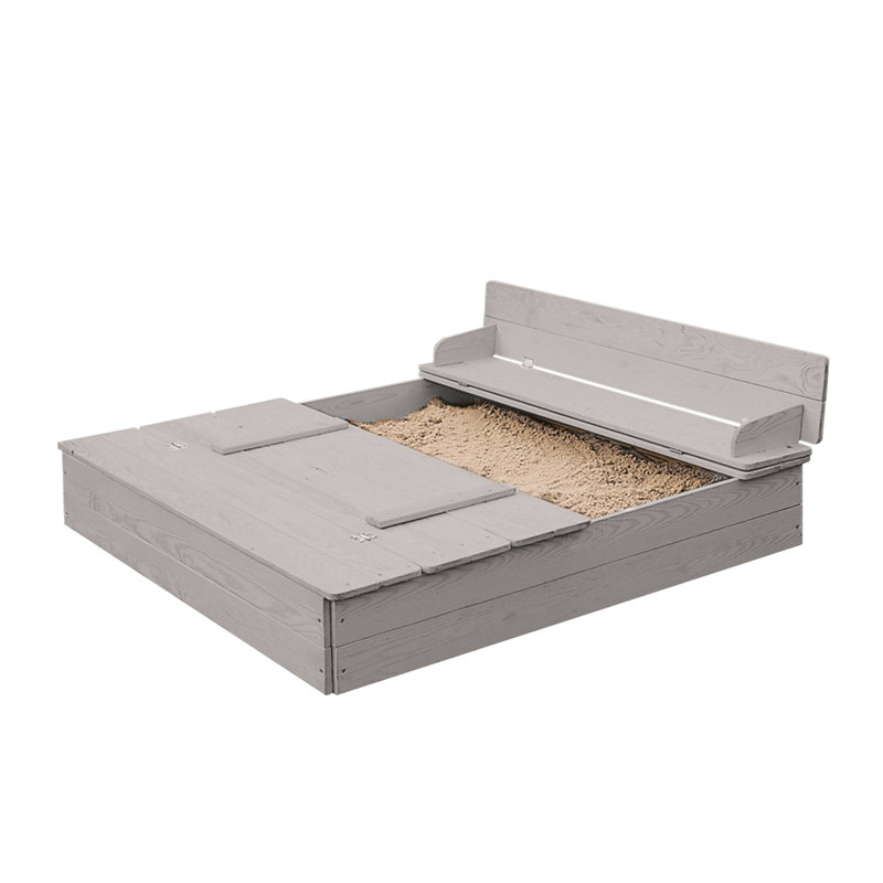 Sandbox, foldable bench, Gray