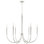 Lustre moyen 6 lumières l 33 po x H 31 po en laiton vieilli