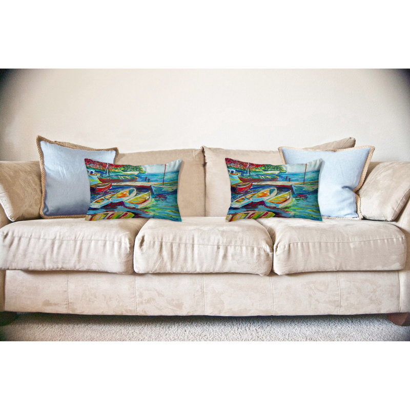 Outdoor Reversible Throw Pillow