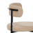Beige Teddy Fabric Dining Chairs With Metal Legs, Set Of 4-79682947