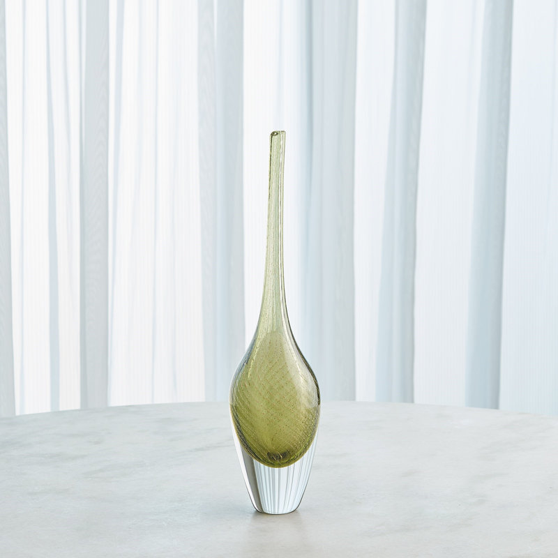 Flèche mouchetée - Olive-Med, H 19,75 po x l 4,75 po x P 4,75 po