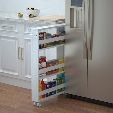 Rev-a-shelf Kitchen Cabinet Pull Out Wall Filler Shelf Wooden Organizer Slide  Out Pantry Storage In Multiple Sizes, 6 X 42 In, 432-wfbbsc42-6c : Target