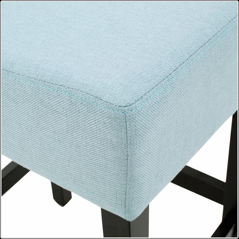Ensemble de 2 tabourets de bar à hauteur de comptoir sans dossier 26,75 po, Bleu clair