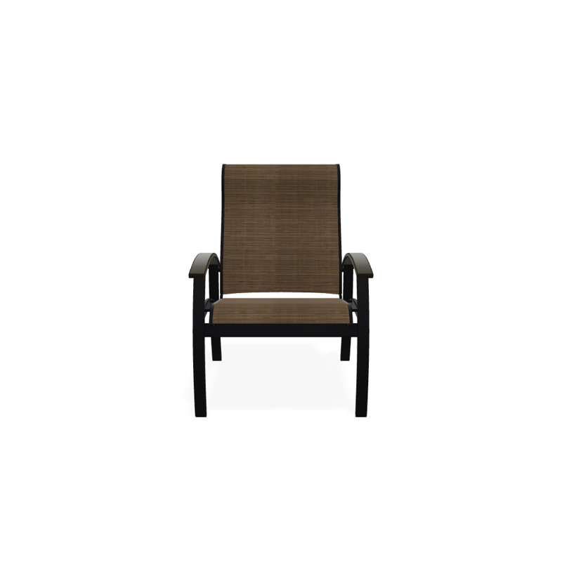 Chaise de patio Askar, Performance de l'écorce, Beachwood, Noir texturé