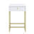 1-Drawer Side Table White Coffee Table Modern Coffee Table
