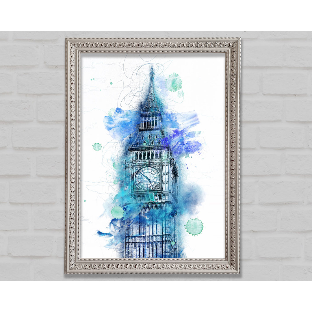 Aquarell Big Ben 1 - Druck