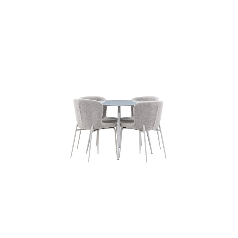 Traylor 4 - Person Dining Set, Grey