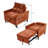 32.28" Chenille Single Sofa Bed / Pull-Out Sleeper Chair / Armchair-387183682