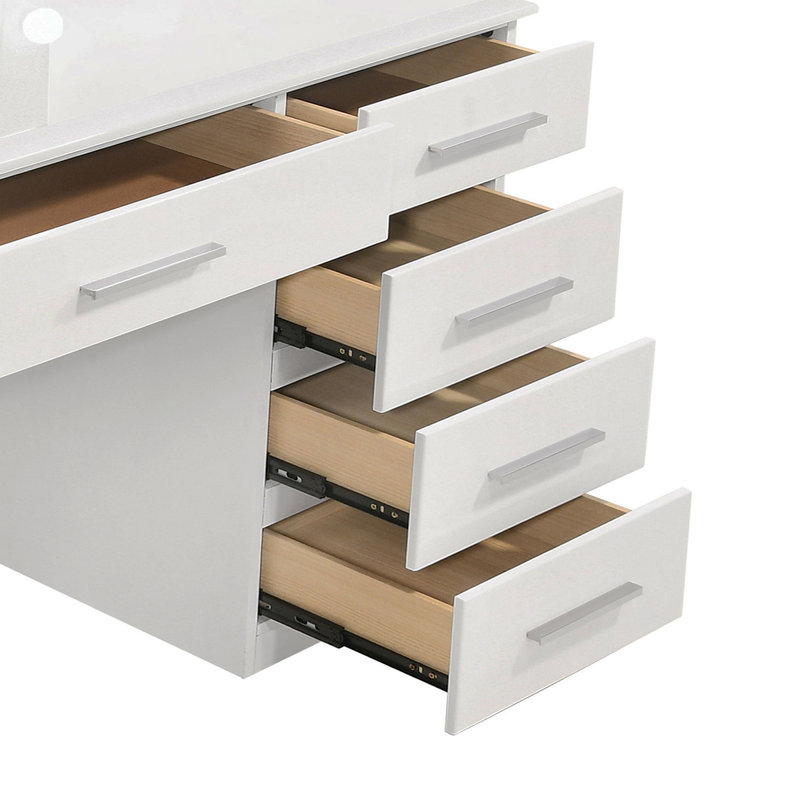 Bureau de coiffeuse 9 tiroirs Sarah