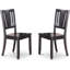 Ensemble de salle à manger 5 pièces comprenant une table rectangulaire avec rallonge papillon et 4 chaises de cuisine, noir