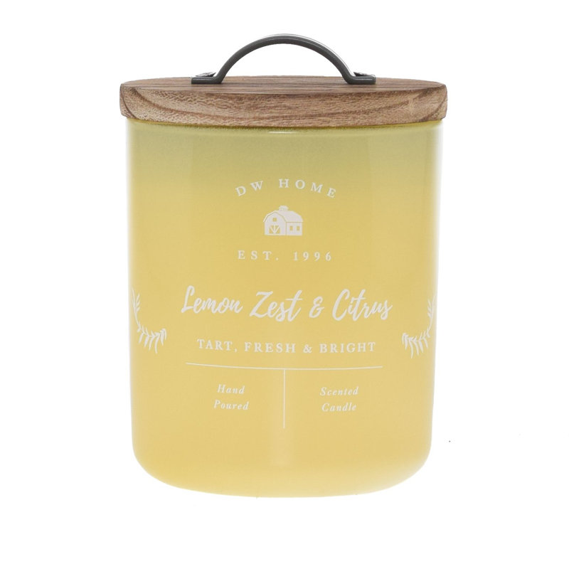 Bougie parfumée citron zeste et agrumes, Pot 9 oz.