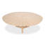 Casual Round Solid Oak Dining Table-1458034134-1458034128