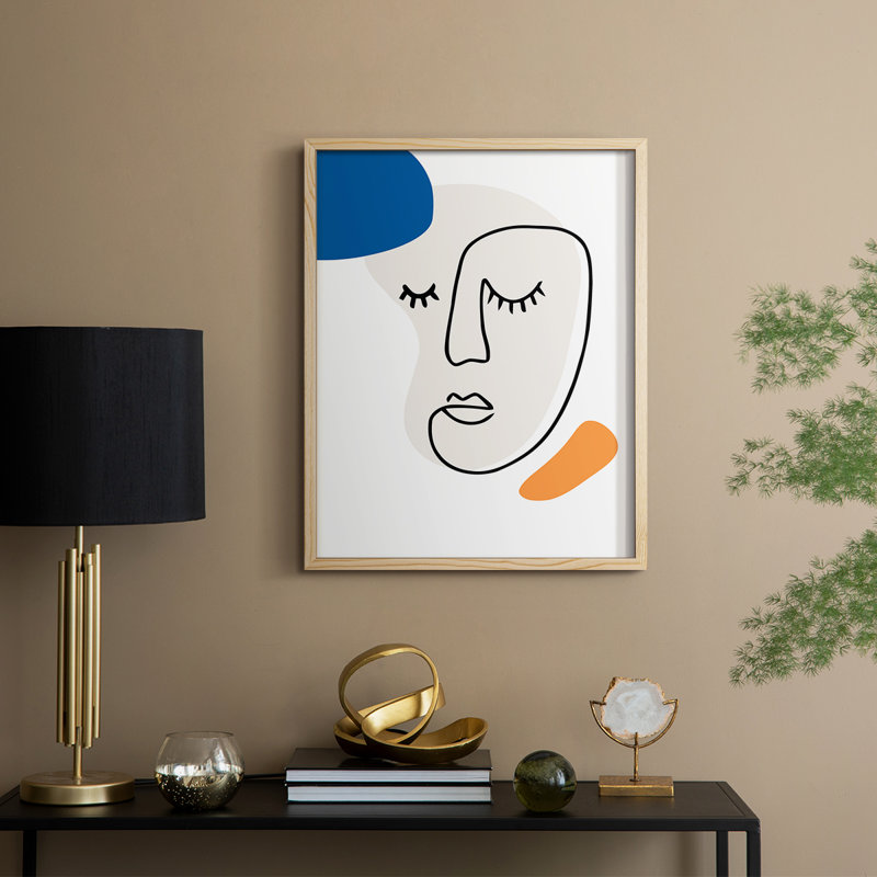Matisse CCXCIV, reproduction d'art encadrée - bois massif, Naturel, H 11 po x l 9 po