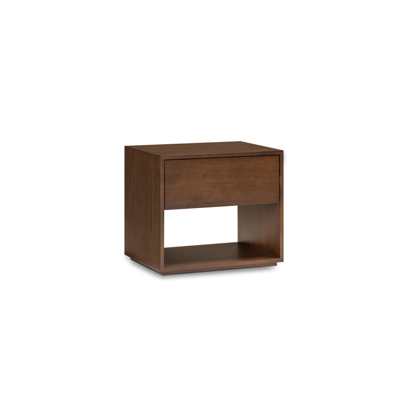 Table de chevet nordique ADMOND, Brun