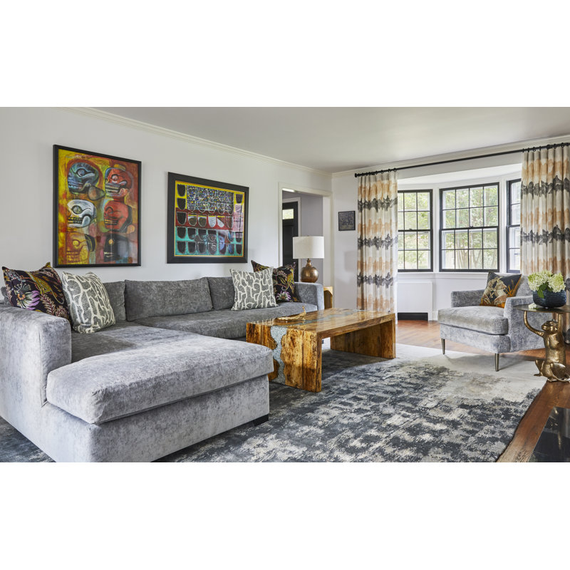 Contemporary Abstract Area Rug, Rectangle 12' x 15'