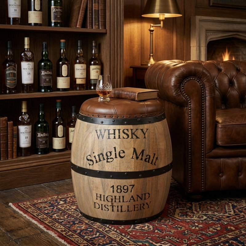 Solid Wood Accent Stool