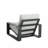 Outdoor And Indoor Aluminum Lounge Chair, With Cushion, Set Of 1-1743811770