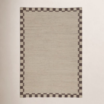 Heidi Checkered Flatweave Jute Rug