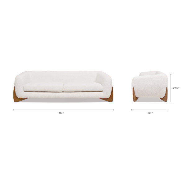 Sofá chaise longue con asientos de carro modelo Mili - CentroSofá