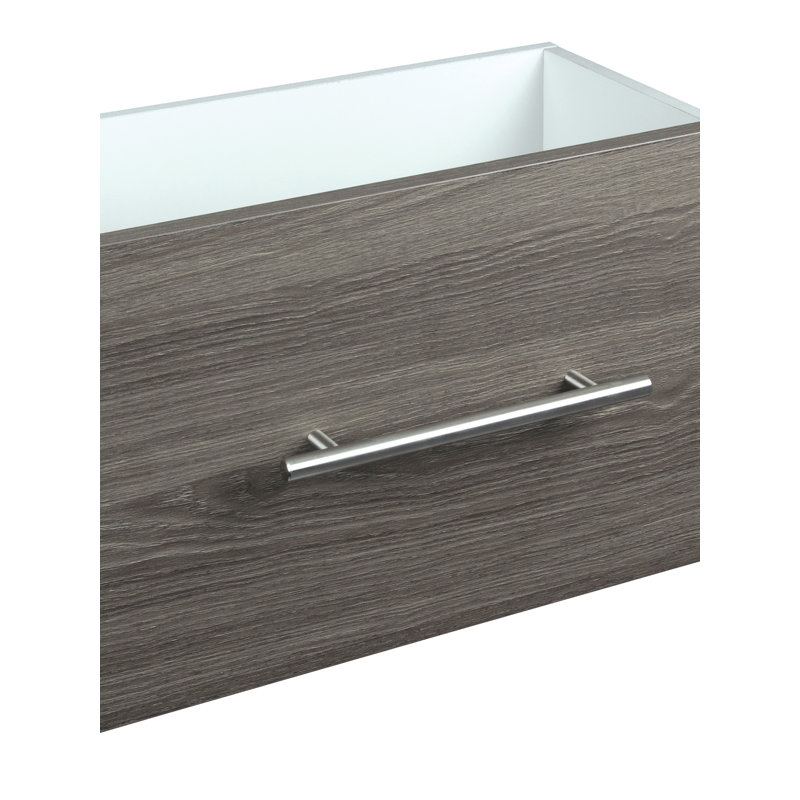 SuiteSymphony 84" W - 120" W Closet System with Drawers and Doors, Graphite Gray