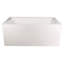 Baignoire de trempage en alcôve en acrylique avec robinet L 60 po x l 32 po Brio-61825328