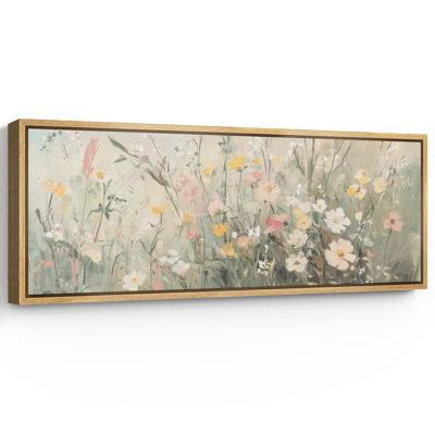 Œuvre florale en sourdine, fleurs murales vertes, images murales de salon, impression numérique sur toile giclée sur toile