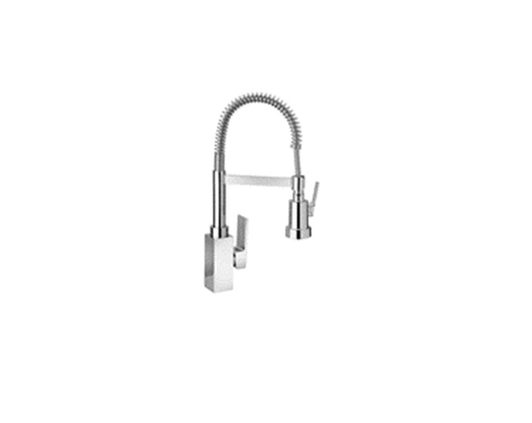 Piralla Dax Pull Down Kitchen Faucet, Brushed Nickel