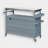 50.2" W Solid Wood Kitchen Island with Stainless Top-1503110243