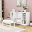 Lit escamotable simple avec tablettes, garde-robe et tiroir