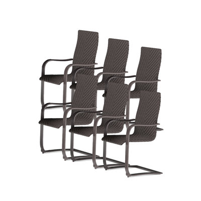 Fresca Outdoor Spring Dining Chairs - Espresso