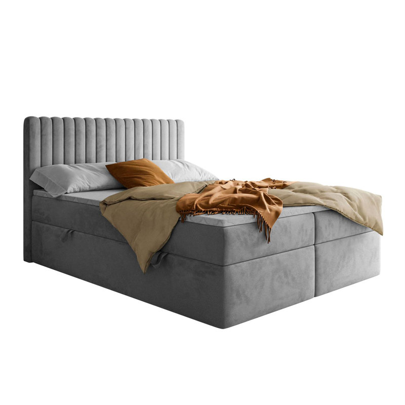 Bed Hendrick, 158 x 200cm, Light gray Mv 2218