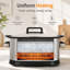 Four à rôtir multi-mijoteuse 11-en-1, 6,5 pte numérique programmable avec grille, pot antiadhésif, couvercle en verre